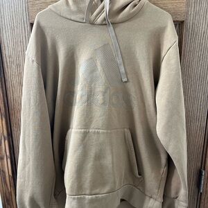 Adidas Men's Beige Hoodie